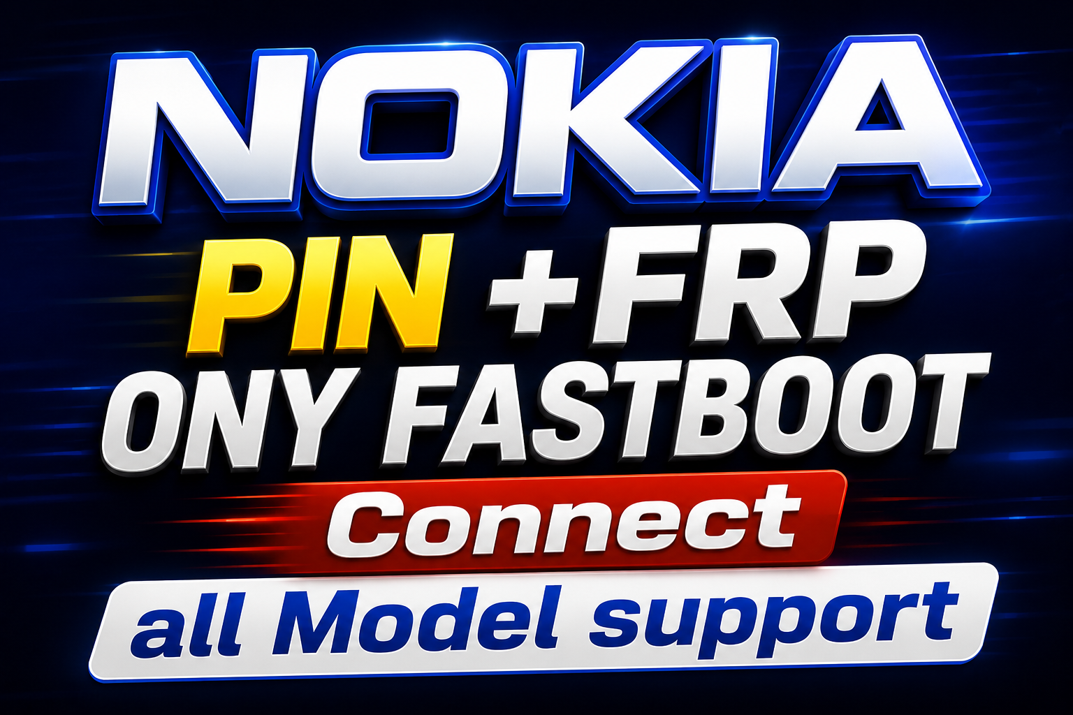 NOKIA HMD PIN+FRP ONY FASTBOOT CONNECT ✅